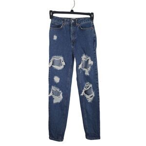 BDG Urban Outfitters Jeans 25 Womens Mom High Rise Skinny Super Distressed